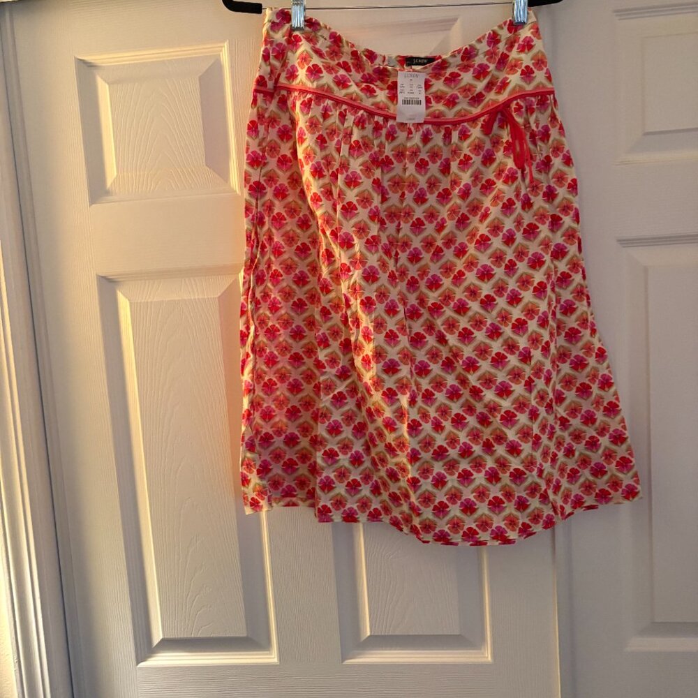 JCrew Vintage Floral A-Line Skirt, NWT, Size 10